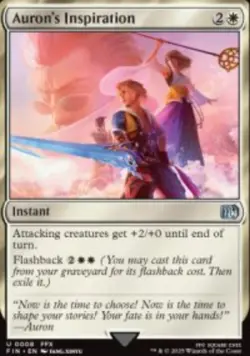 Auron's Inspiration Final Fantasy (FIN) 8 MTG Foil NM - Image 1