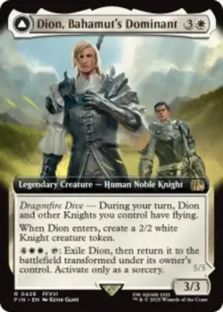Dion, Bahamut's Dominant // Bahamut, Warden of Light (FIN) 428 MTG Regular NM - Image 1