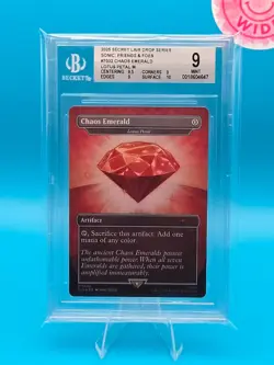 BGS 9-2025 Magic The Gathering, Secret Lair Sonic: Friends & Foes, Chaos Emerald - Image 1