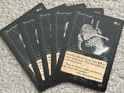 MTG 5 Blood Vassal URZA'S SAGA NM BLACK Magic the Gathering 5x x5 - Image 1