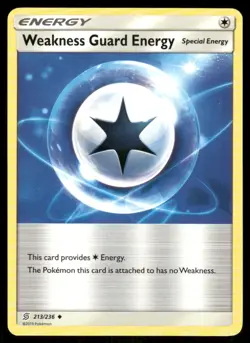 2019 Pokemon Sun Moon Unified Minds UNplayed Weakness Guard Energy Uncommon #213 - Image 1