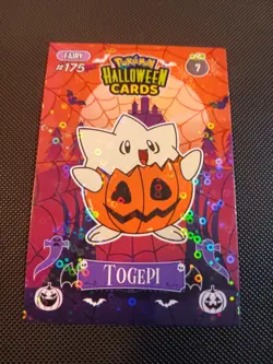 Pokemon 2025 DKV Collectoons Set Halloween Togepi 07 Circle Holo Peru - Image 1