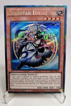 Dracotail Lukias CR - JUSH-EN001 - Justice Hunters - 1st Edition - Yu-Gi-Oh! - Image 1