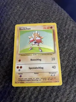 Nockchan (German Hitmonchan) 7/102 - Base Set - Holo Rare Pokemon Card TCG MP - Image 1