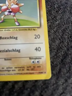 Nockchan (German Hitmonchan) 7/102 - Base Set - Holo Rare Pokemon Card TCG MP - Image 4