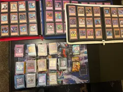 yugioh collection lot, 1000+ cards, 9 moderate structure decks, 3 binders, 1 mat - Image 1
