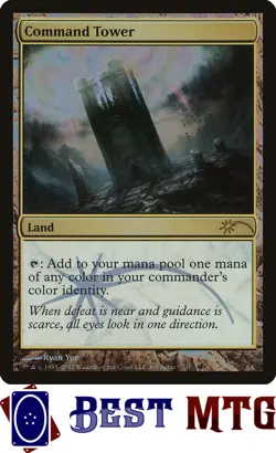 Magic The Gathering MTG Command Tower 8 Foil NM Judge Gift Cards 2012 - Image 1