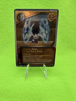 Naruto CCG Super Rare Twin Lion Fist Jutsu Card Rare Foil - Image 1