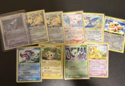 Pokemon Vintage Lot Of 10 Cards Espeon Delta Species, Suicune, And More - Image 1