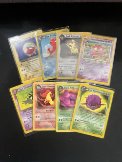 Dark Pokemon Card Collection Lot Vintage Wotc Light Pokemon 1999 - Image 1