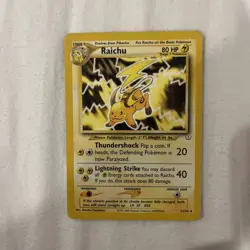 Pokemon TCG Raichu 21/64 Neo Revelation Non Holo Rare Card - Image 1
