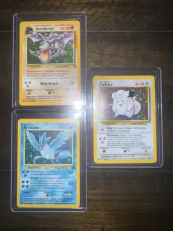 Vtg Pokemon Card Collection Lot Holos WOTC - Image 1