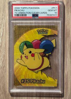 2000 TOPPS Pokemon Pikachu TV Animated Clear Cards PSA 10 PSA Cert # 75397411 - Image 2