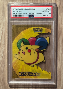 2000 TOPPS Pokemon Pikachu TV Animated Clear Cards PSA 10 PSA Cert # 75397411 - Image 3