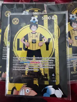 One Piece x BVB Monkey D. Luffy Promo Card ST13-003 Dortmund TCG Matchday 25 - Image 1