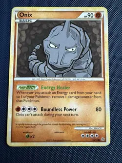 Onix 56/95 HGSS Unleashed Pokemon Card LP - Image 1