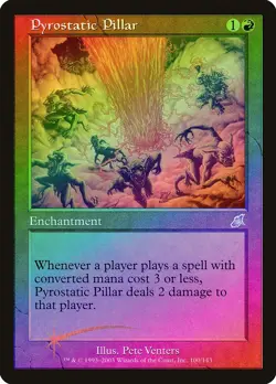 Pyrostatic Pillar FOIL Scourge HEAVILY PLD Red Uncommon MAGIC MTG CARD ABUGames - Image 1