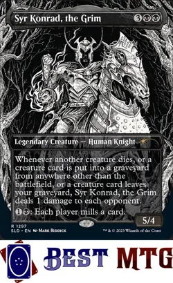 Magic The Gathering MTG Syr Konrad, the Grim 1297 Foil NM Secret Lair Drop - Image 1