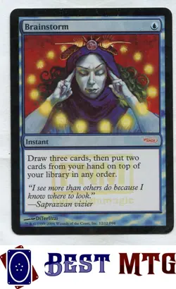 Magic The Gathering MTG Brainstorm 12 Foil #A Friday Night Magic 2004 - Image 1