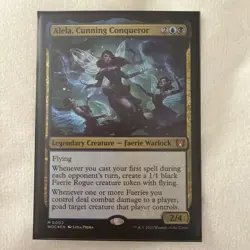 [MTG] Alela Cunning Conqueror M0003 - Wilds of Eldraine Commander (WOC) Foil NM - Image 1