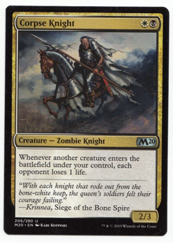 Corpse Knight English Mtg MISPRINT. Wrong Toughness; 3 instead 2 - Image 1