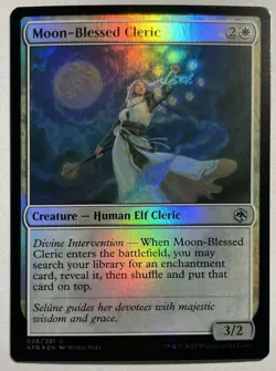 mtg magic Moon-Blessed Cleric FOIL ENGLISH FRENCH clerc benie par la lune - Image 1