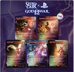 🔥 MTG Secret Lair Playstation IN HAND God of War: Greek FOIL🔥 - Image 1