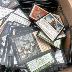 Vintage Bulk Box Full Of Magic The Gathering Cards Decks & More Sold As Is - Image 4