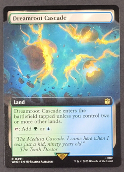 MTG Card - 1x Dreamroot Cascade - Doctor Who - Extended Art Foil - NM - Magic - Image 1