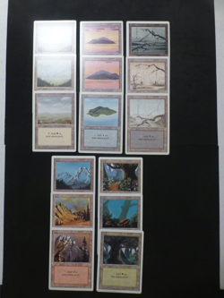MtG Revised Common Basic Land Set of 15 NM $0.75 Shipping VCT123971 - Image 1