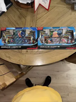 Pokemon TCG Black Friday Boxes Greninja/Kingdra and Snorlax/Blissey Lot of 2 - Image 1