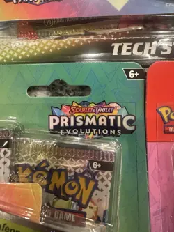 Pokemon TCG Prismatic Evolutions Tech Sticker Collection X3 • New & Sealed - Image 5