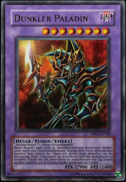 Yu-Gi-Oh! Dunkler Paladin DR1-DE160 Ultra Rare [LP] UR Old Print | DE 2005 - Image 1