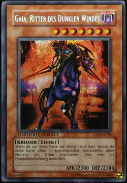 Yu-Gi-Oh! Gaia, Zorniger Ritter D. Windes CT1-DE004 Secret Rare [NM] | DE 2004 - Image 1