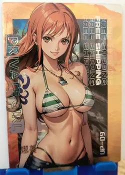 Nami One Piece UP Card Private Girl Goddess Story Waifu Anime UP-09 - Image 1