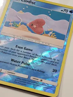 REVERSE HOLO Luvdisc 44/168 NMM Asako Ito Crocheted Celestial Storm Pokemon Card - Image 2