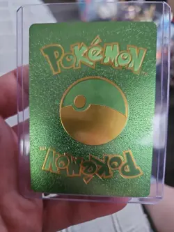 Mimikyu Vmax Green Rainbow Foil Fan Art Vinyl Textured Collector Card - Image 2