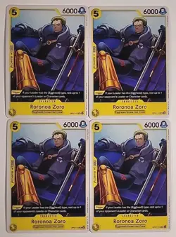 OP07-113 One Piece Card Game TCG CCG Roronoa Zoro (UC) Yellow 4X Playset English - Image 1