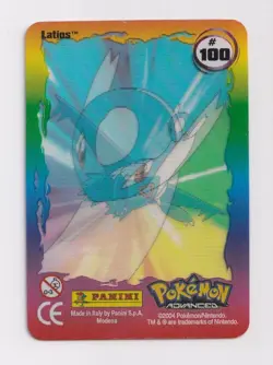 Pokemon Latios #100 Panini Lenticular Card Advanced Generation 2004 - Image 2