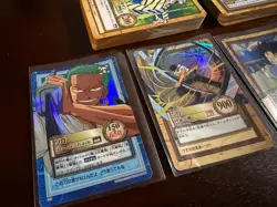 One Piece VINTAGE Hyper Battle Carddass Lot 65 + Cards Luffy Zoro Nami Halo - Image 2