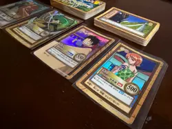 One Piece VINTAGE Hyper Battle Carddass Lot 65 + Cards Luffy Zoro Nami Halo - Image 3