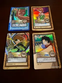 One Piece VINTAGE Hyper Battle Carddass Lot 65 + Cards Luffy Zoro Nami Halo - Image 5