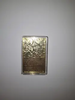 1999 Pokemon Charizard Gold Plated Trading Card Burger King - Image 2
