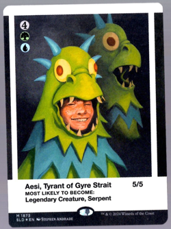 Aesi, Tyrant of Gyre Strait 1873 Rainbow Foil Secret Lair MTG Near Mint - Image 1