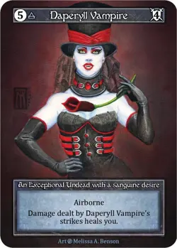 FOIL Sorcery Contested Realm - Daperyll Vampire (Foil) - Beta (B) - Image 1