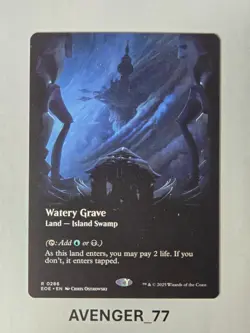 Magic the Gathering MTG #0286 Watery Grave Borderless Edge of Eternities EOE - Image 1