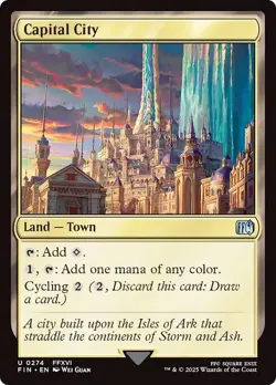 EDH * TOWN * Land Set of 15 ~mtg FINAL FANTASY Dual Mana Gold Saucer Eden - Image 4