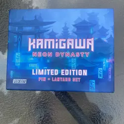 KAMIGAWA LTD ED NEON DYNASTY XL AR PIN & LANYARD SET MAGIC THE GATHERING - Image 1