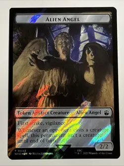 MTG Doctor Who Alien Angel/Alien Insect Token Surge Foil 0043/0051 NM - Image 1