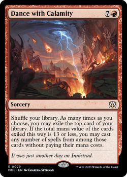 Dance with Calamity [March of the Machine Commander] Magic MTG - Image 1